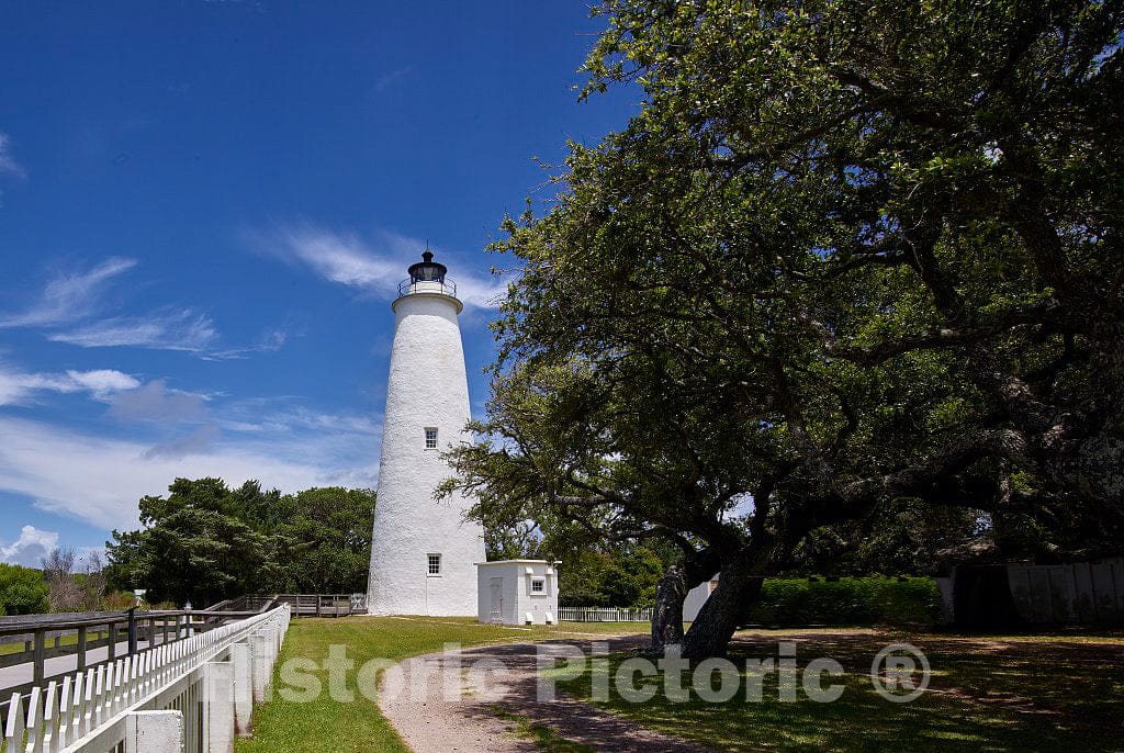 Photo- Ocracoke Light, on North Carolinas's Outer Banks, is The Oldest Operating Light Station in North Carolina and was Built in 1823 by Massachusetts Builder Noah Porter 1