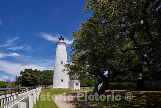 Photo- Ocracoke Light, on North Carolinas's Outer Banks, is The Oldest Operating Light Station in North Carolina and was Built in 1823 by Massachusetts Builder Noah Porter 1