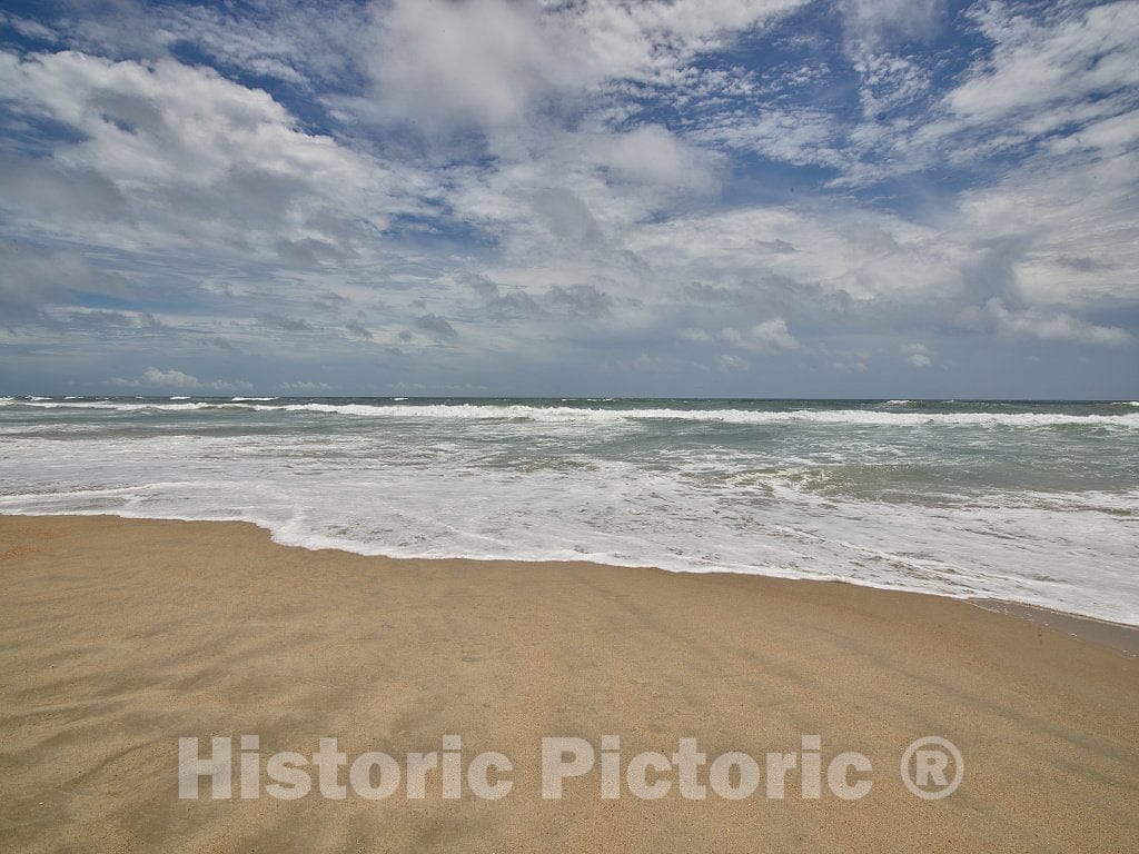 Photo - The last moments of a wave on Ocracoke Island, a North Carolina Outer Banks community reachable only by ferry or other boat- Fine Art Photo Reporduction
