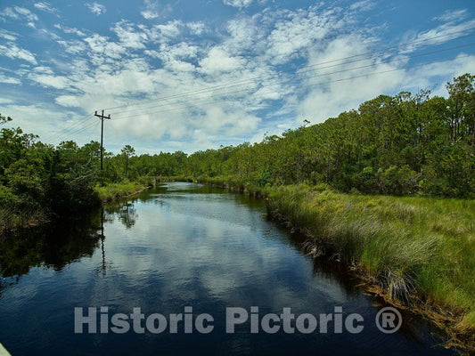 Photo - Inlet on Ocracoke Island, a North Carolina Outer Banks Community reachable only by Ferry or Other Boat- Fine Art Photo Reporduction
