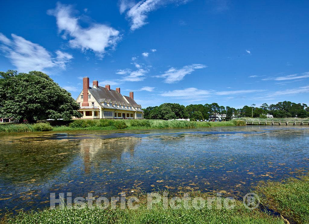 Photo - Whalehead, a Luxurious Home Later Converted into a Fancy Clubhouse, was Built by Northern Industrialist Edward Collings Knight, Jr- Fine Art Photo Reporduction