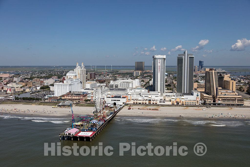 Photo - The Boardwalk and Steel Pier in Atlantic City, New Jersey- Fine Art Photo Reporduction