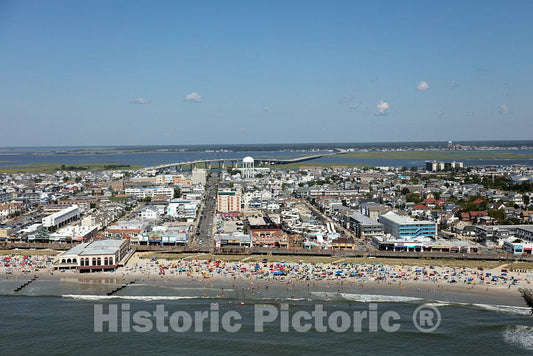 Photo- Beaches and Boardwalk on The New Jersey Shore in Ocean City, New Jersey 2 Fine Art Photo Reproduction