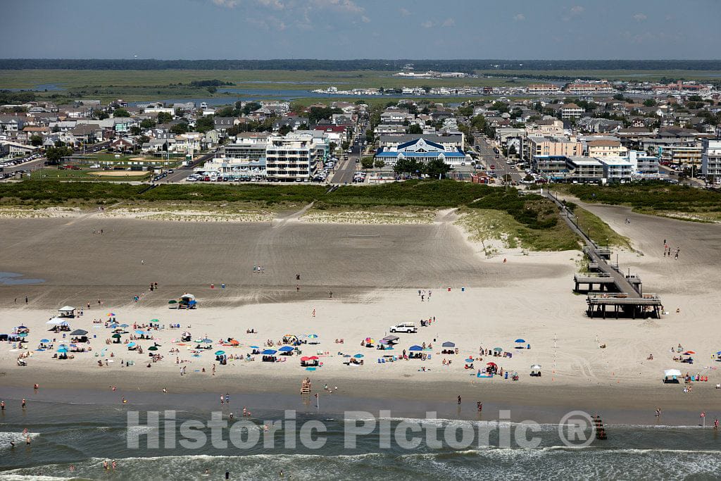 Photo- Beaches on The New Jersey Shore in Wildwood Crest, New Jersey 1 Fine Art Photo Reproduction