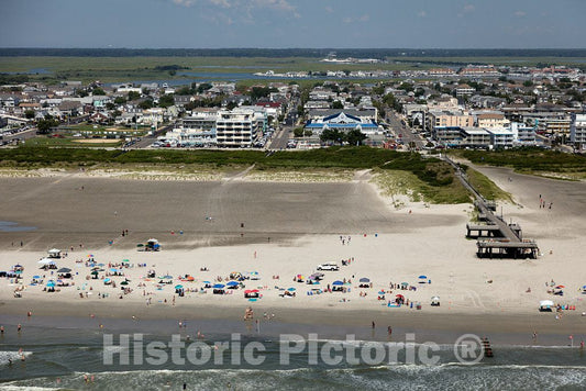 Photo- Beaches on The New Jersey Shore in Wildwood Crest, New Jersey 1 Fine Art Photo Reproduction