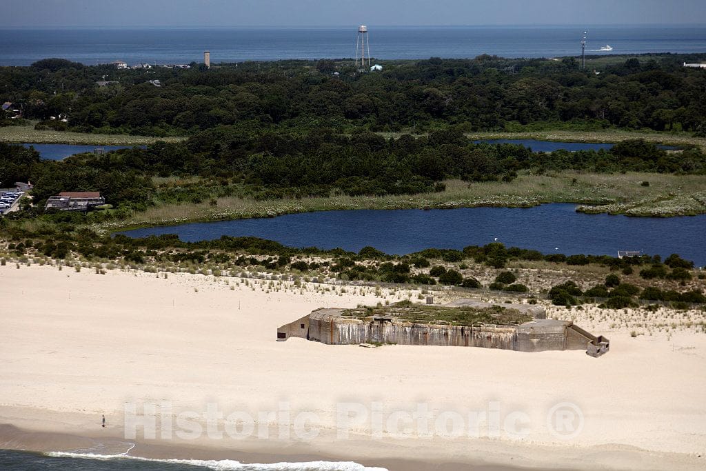 Photo - Beaches and Abandoned WWII Bunker on The New Jersey Shore in Cape May, New Jersey- Fine Art Photo Reporduction