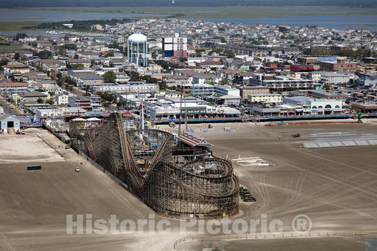Photo- Beaches Boardwalk and Amusement Parks on The New Jersey Shore in Wildwood, New Jersey 1 Fine Art Photo Reproduction