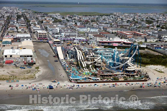 Photo- Beaches Boardwalk and Amusement Parks on The New Jersey Shore in Wildwood, New Jersey 2 Fine Art Photo Reproduction