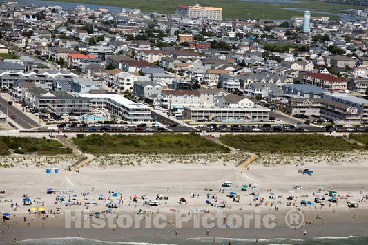 Photo- Beaches and Boardwalk on The New Jersey Shore in Wildwood, New Jersey 3 Fine Art Photo Reproduction