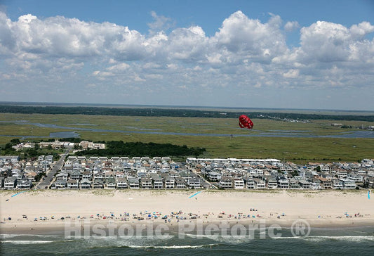 Photo - Beaches and Parasailing on The New Jersey Shore in Sea Isle City, New Jersey- Fine Art Photo Reporduction