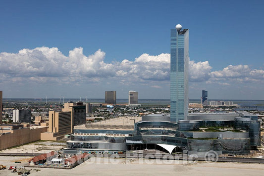 Photo - Beaches, Boardwalk and The Revel Casino on The New Jersey Shore in Atlantic City, New Jersey- Fine Art Photo Reporduction