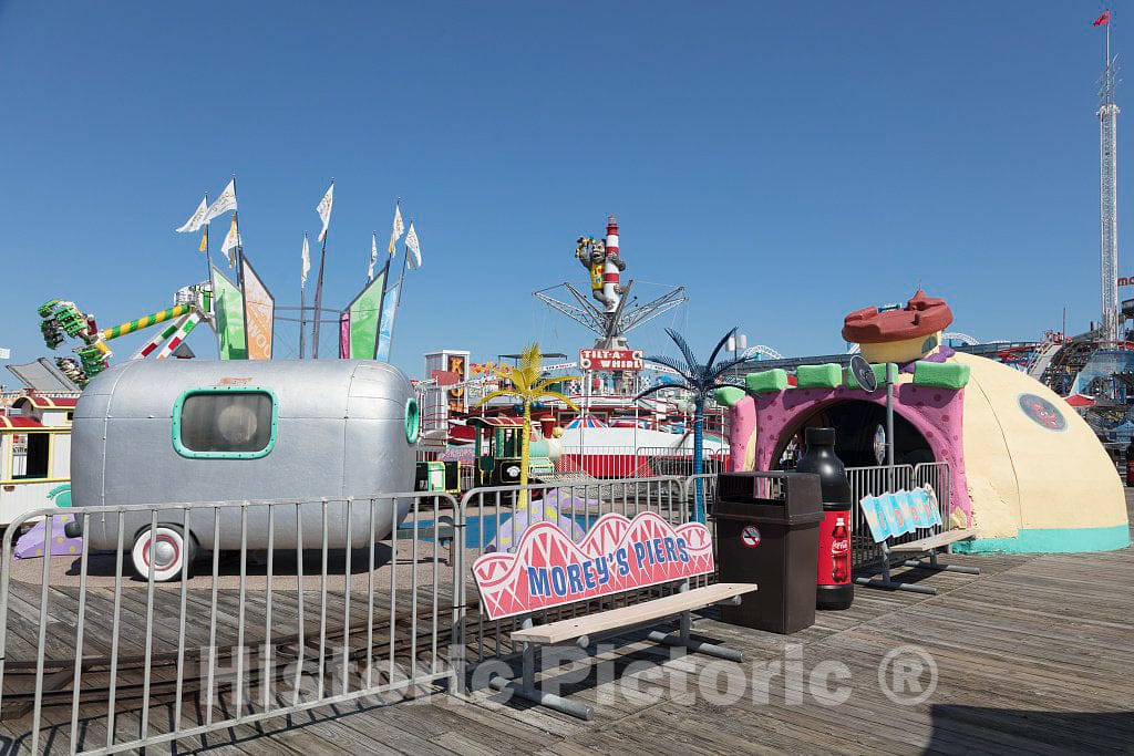 Photo- Morey's Piers, an amusement park on the boardwalk in Wildwood, New Jersey 4 Fine Art Photo Reproduction