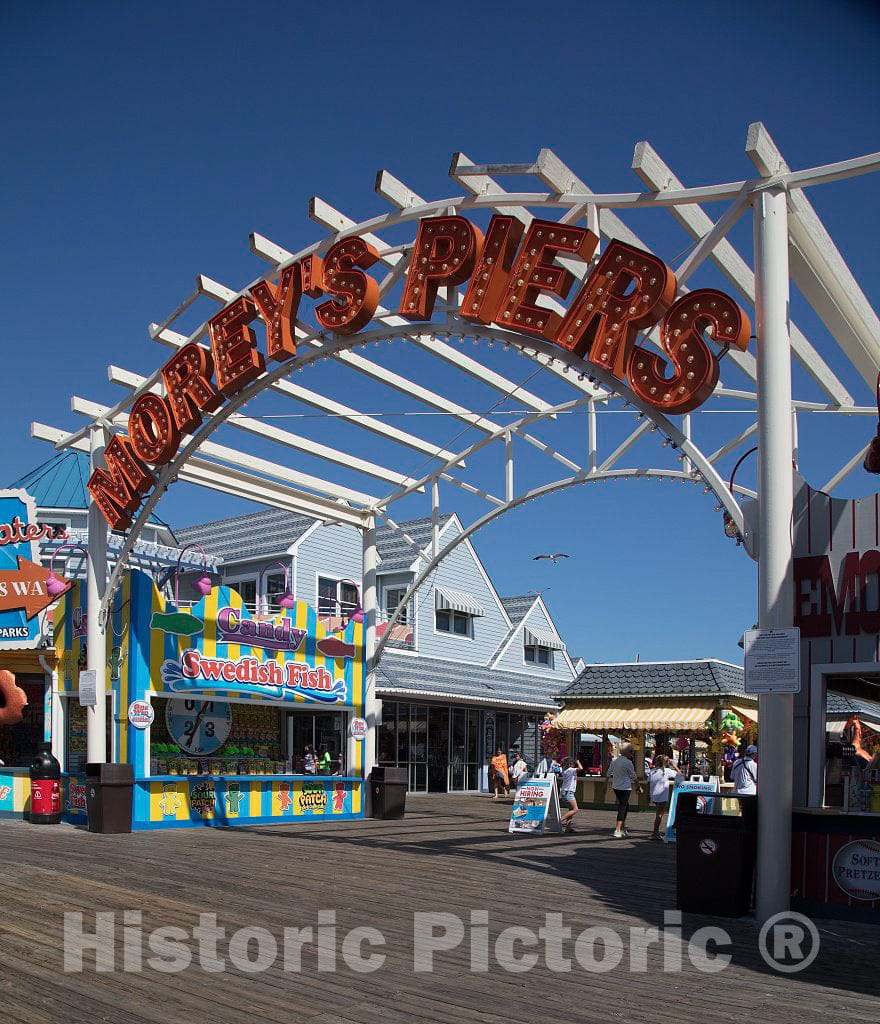 Photo- Morey's Piers, an Amusement Park on The Boardwalk in Wildwood, New Jersey 1 Fine Art Photo Reproduction