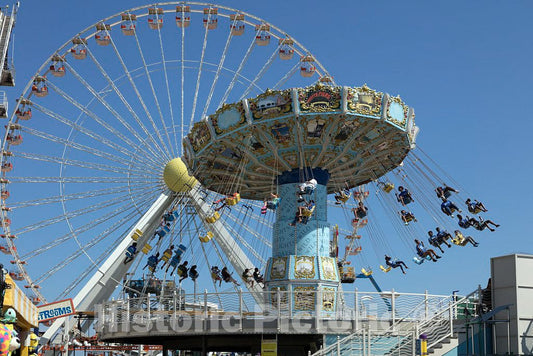 Photo- Morey's Piers, an amusement park on the boardwalk in Wildwood, New Jersey 16 Fine Art Photo Reproduction