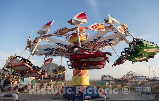 Photo- Morey's Piers, an Amusement Park on The Boardwalk in Wildwood, New Jersey 10 Fine Art Photo Reproduction