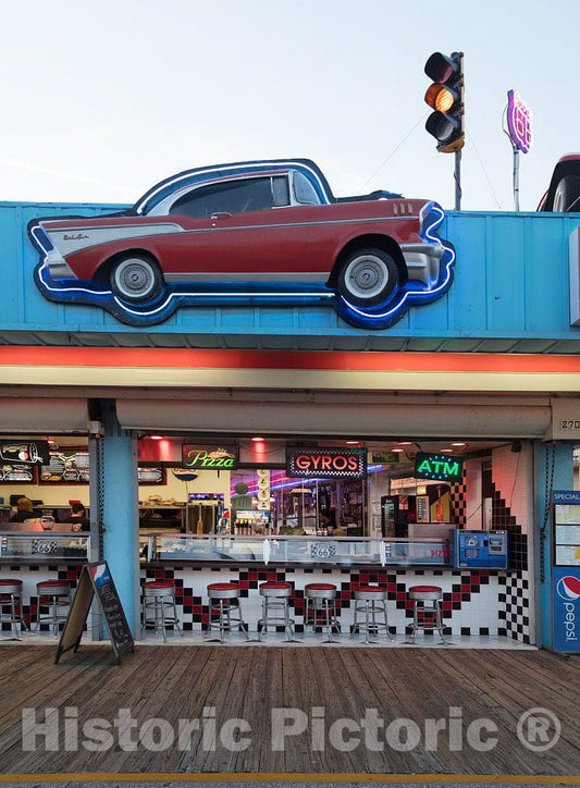 Photo- Morey's Piers, an Amusement Park on The Boardwalk in Wildwood, New Jersey 23 Fine Art Photo Reproduction
