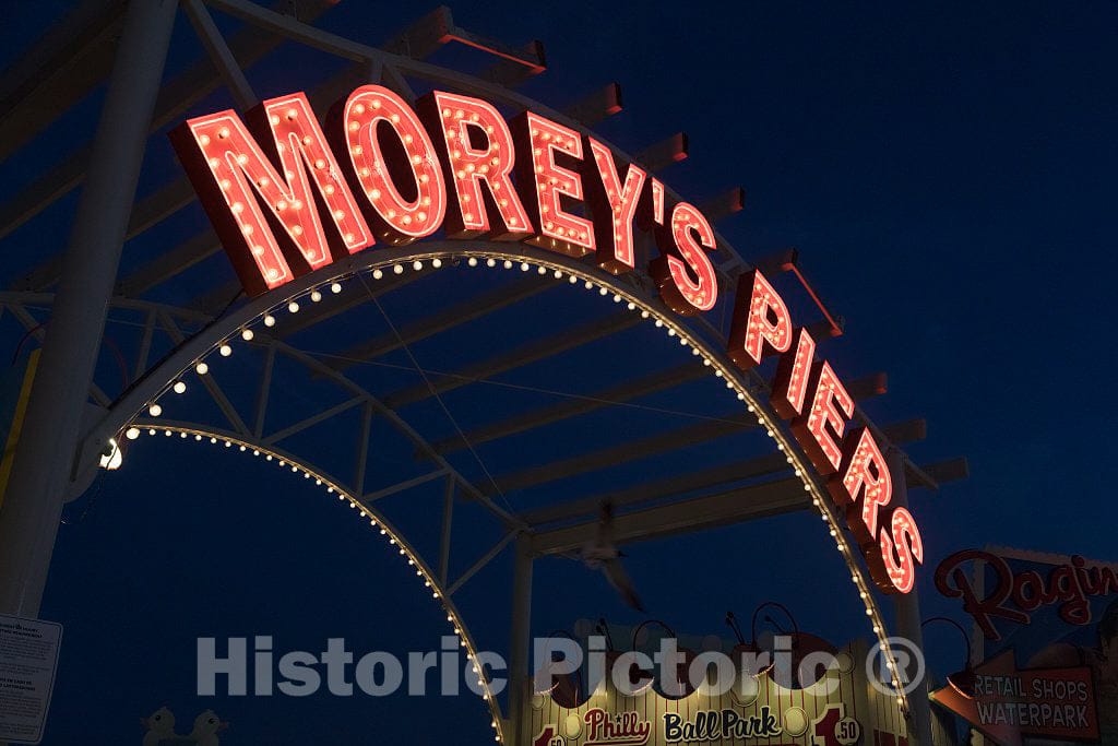 Photo- Morey's Piers, an Amusement Park on The Boardwalk in Wildwood, New Jersey 13 Fine Art Photo Reproduction
