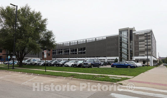 Photo - Parking Garage, Exterior. U.S. Courthouse and Federal Building, Cedar Rapids, Iowa- Fine Art Photo Reporduction