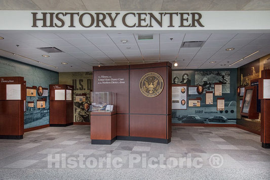 Photo - History center. U.S. Courthouse and Federal Building, Cedar Rapids, Iowa- Fine Art Photo Reporduction