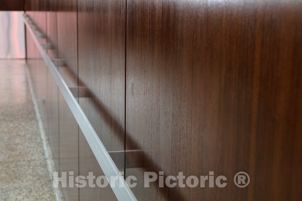 Photo - Lobby handrail. Chicago Federal Center, Chicago, Illinois- Fine Art Photo Reporduction