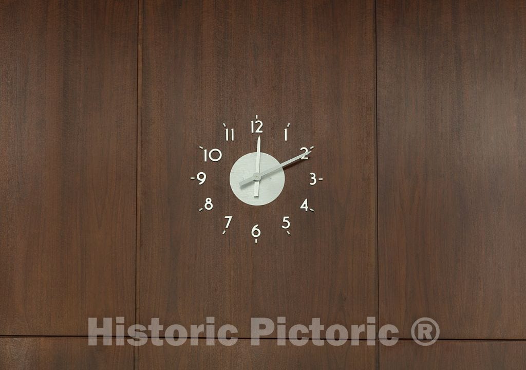 Photo - Lobby Clock. Chicago Federal Center, Chicago, Illinois- Fine Art Photo Reporduction