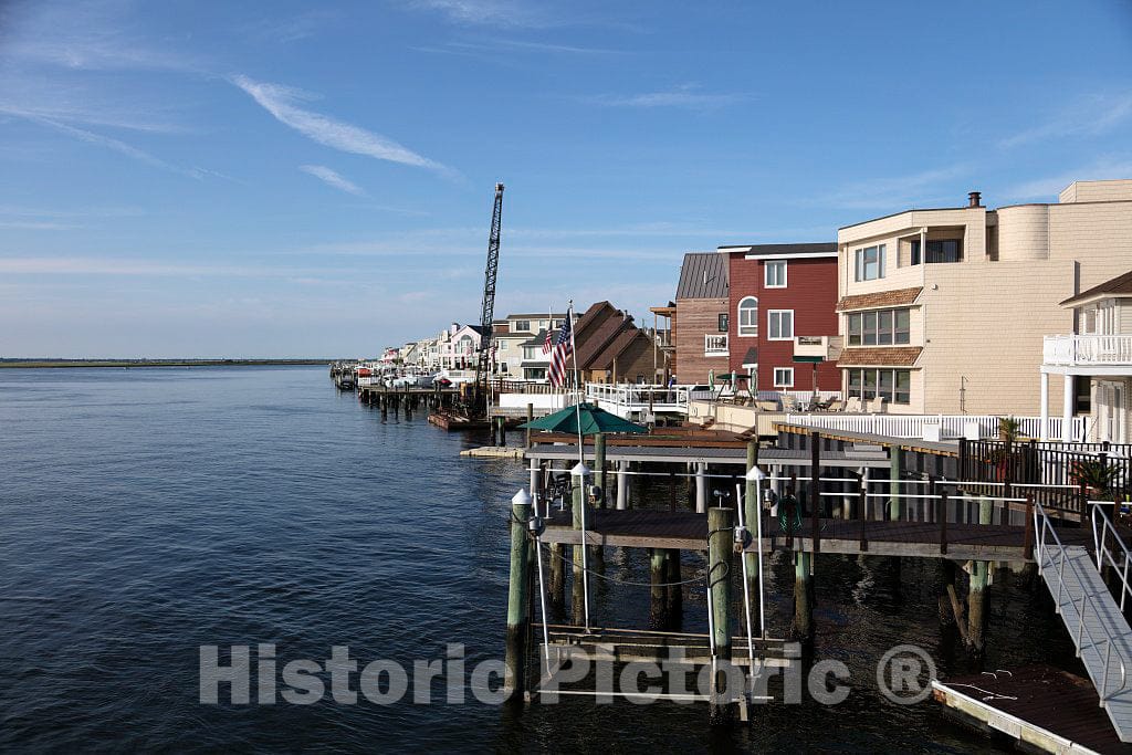 Photo- Homes Along The Great Egg Harbor Bay in Longport, New Jersey 2 Fine Art Photo Reproduction