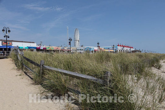 Photo- Gillian's Wonderland Pier, a Historic Amusement Park Founded in 1929 by David Gillian on The Boardwalk in Ocean City, New Jersey 5 Fine Art Photo Reproduction