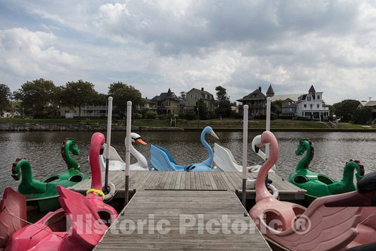 Photo- Paddle Boat Rides on Lake Wesley in The Heart of Asbury Park, New Jersey 2 Fine Art Photo Reproduction