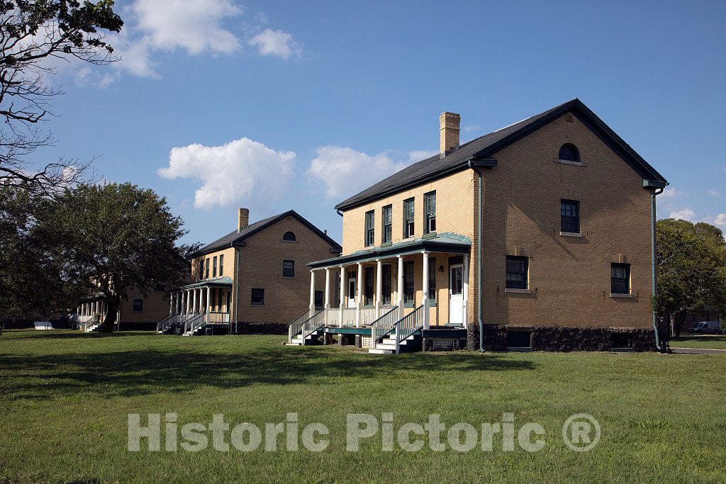 Photo- Housing at The Decommissioned Fort Hancock in Sandy Hook, New Jersey 1 Fine Art Photo Reproduction