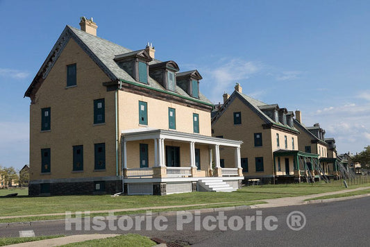Photo- Housing at The Decommissioned Fort Hancock in Sandy Hook, New Jersey 2 Fine Art Photo Reproduction