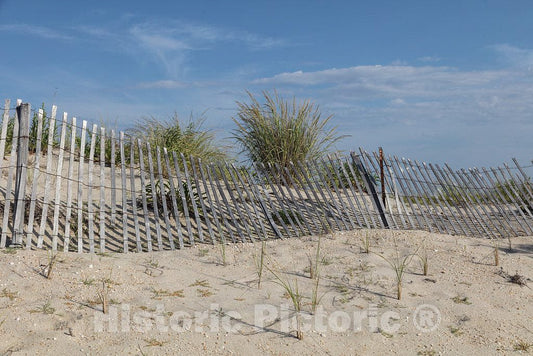 Photo - Beach Dunes at South Beach in Sandy Hook, New Jersey- Fine Art Photo Reporduction