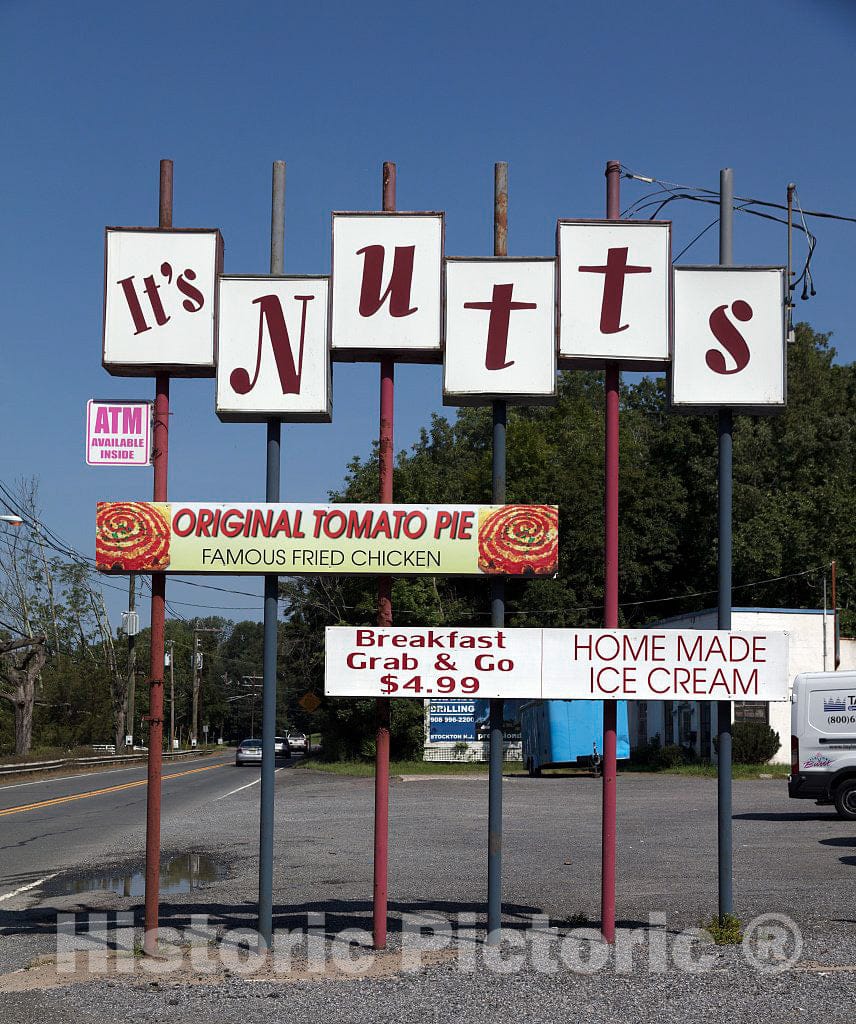 Photo - It's Nuts Restaurant in Titusville, New Jersey- Fine Art Photo Reporduction