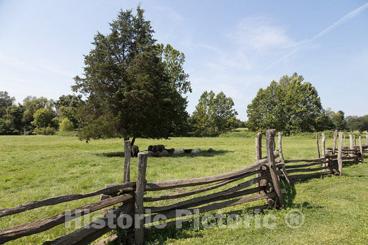 Photo - Pastureland at The Howell Living History Farm in Lambertville, New Jersey- Fine Art Photo Reporduction