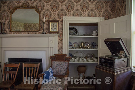 Photo - Interior. The Henry Phillips House at The Howell Living History Farm in Lambertville, New Jersey- Fine Art Photo Reporduction