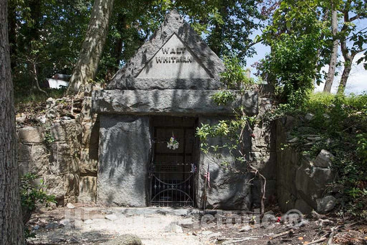 Photo - The Tomb of American Poet, Essayist, and Journalist Walt Whitman, in Camden, New Jersey- Fine Art Photo Reporduction