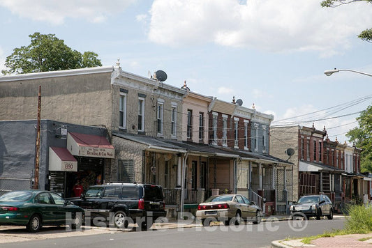 Photo- Typical Residential Neighborhood in Camden, New Jersey 3 Fine Art Photo Reproduction