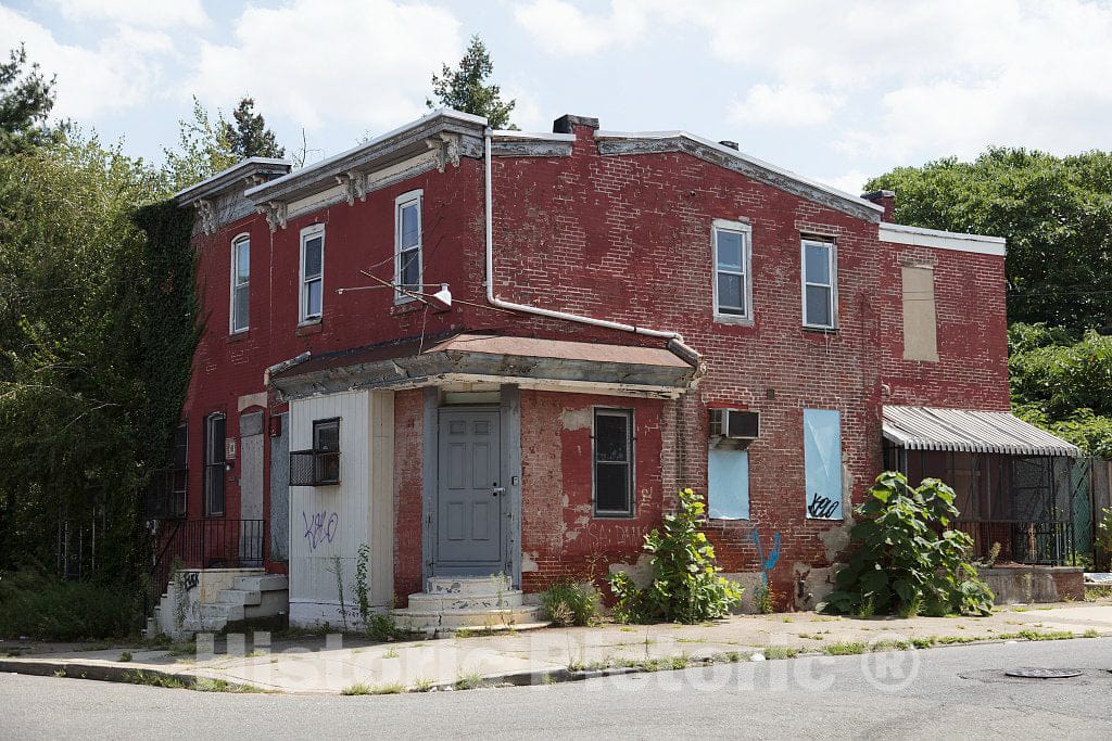 Photo- Typical Residential Neighborhood in Camden, New Jersey 8 Fine Art Photo Reproduction
