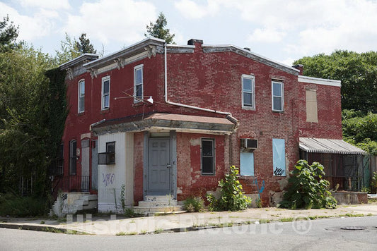 Photo- Typical Residential Neighborhood in Camden, New Jersey 8 Fine Art Photo Reproduction