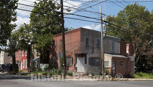 Photo- Typical Residential Neighborhood in Camden, New Jersey 10 Fine Art Photo Reproduction