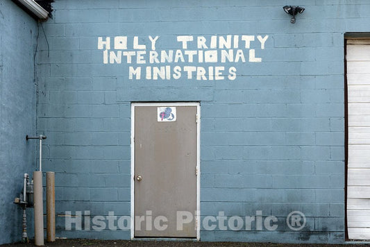 Photo - Makeshift church in Camden, New Jersey- Fine Art Photo Reporduction