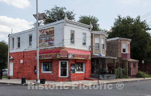Photo- Typical Residential Neighborhood in Camden, New Jersey 1 Fine Art Photo Reproduction
