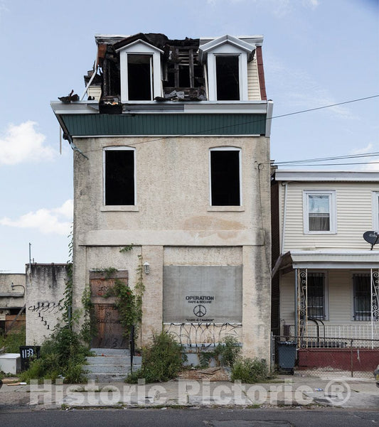 Photo- Abandoned Building in Camden, New Jersey 1 Fine Art Photo Reproduction