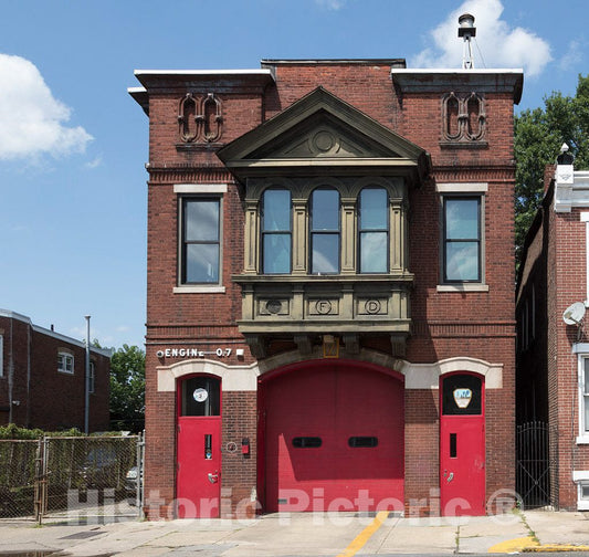 Photo - Fire Station in Camden, New Jersey- Fine Art Photo Reporduction