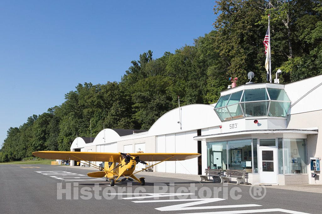 Photo - Vintage Piper Cub at The Aeroflex-Andover Airport in Andover, New Jersey- Fine Art Photo Reporduction