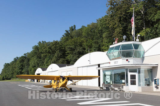 Photo - Vintage Piper Cub at The Aeroflex-Andover Airport in Andover, New Jersey- Fine Art Photo Reporduction
