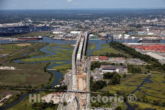 Photo - Goethals Bridge, Connecting New Jersey to Staten Island, New York, in Elizabeth, New Jersey- Fine Art Photo Reporduction