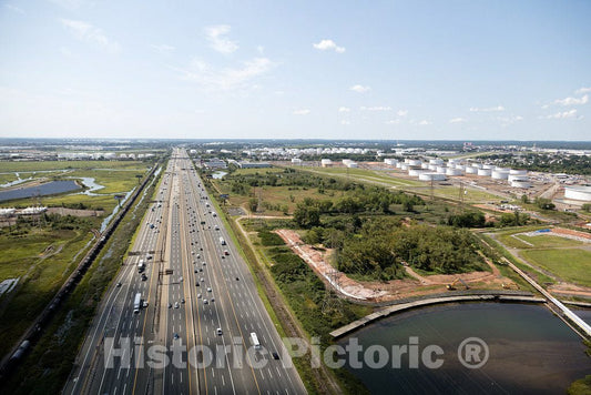 Photo - Industrial Area and Interstae 95 in Elizabeth, New Jersey- Fine Art Photo Reporduction