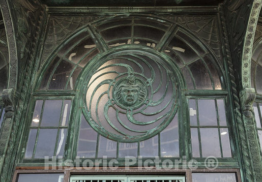 Photo - 1888 Charles Looff Carousel Historic Window Detail from Asbury Park, New Jersey- Fine Art Photo Reporduction