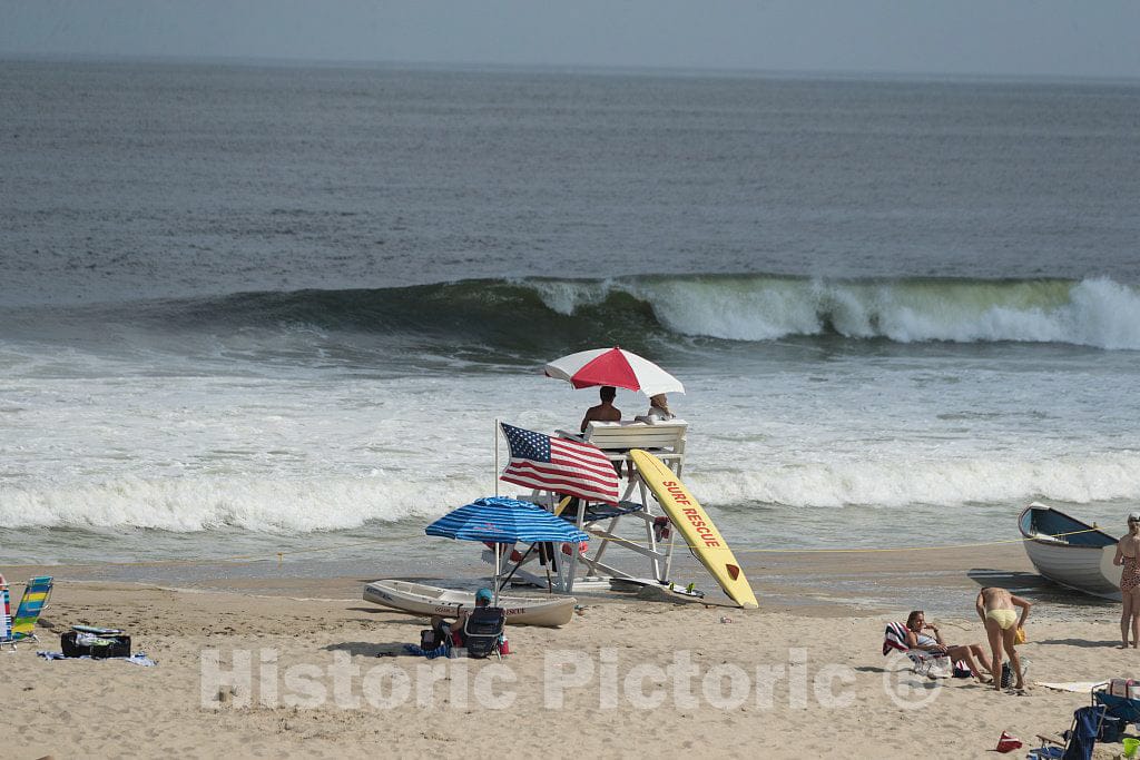 Photo - Lifeguards in Long Beach, New Jersey- Fine Art Photo Reporduction