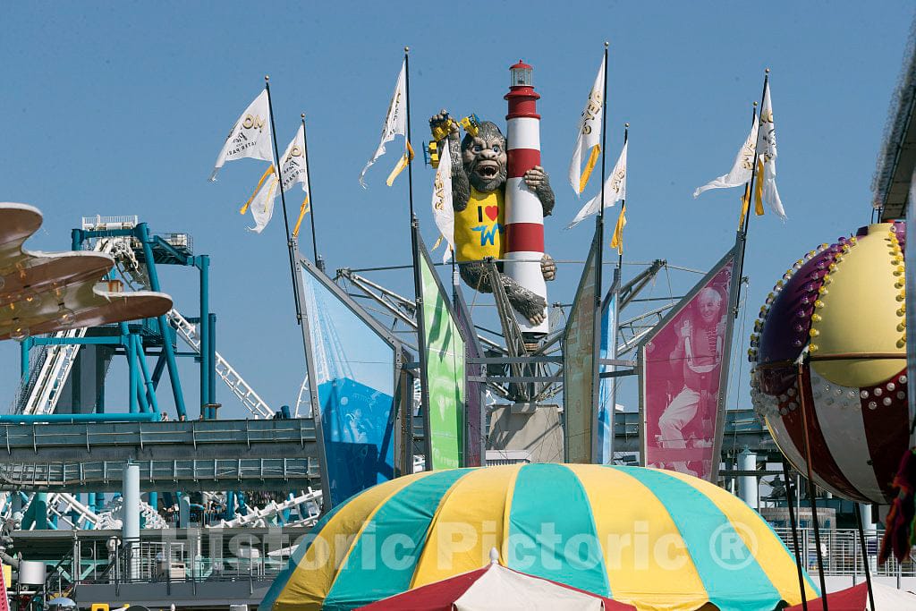Photo - Wildwood, New Jersey Morey's Piers Amusement Park- Fine Art Photo Reporduction